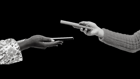 Português: Pagamento móvel por QR Code; English: Mobile payment via QR code