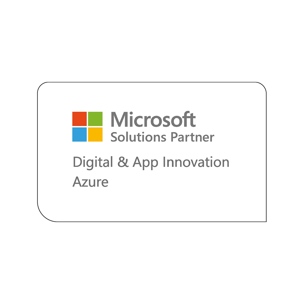 DXspark Microsoft Solutions Partner Digital & App Innovation Azure Badge