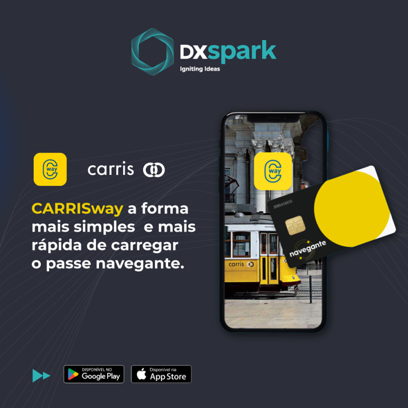 Português: App CARRISway para passes; English: CARRISway app for travel cards