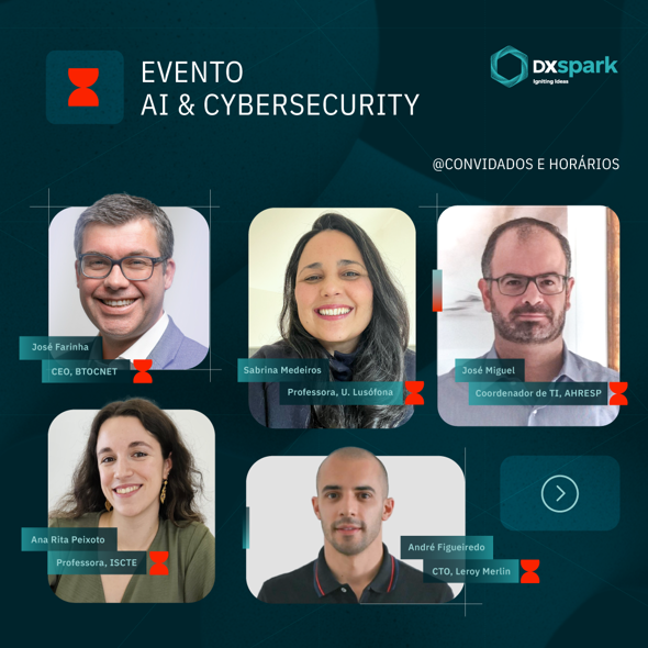 Português: Evento de IA e Cibersegurança; English: AI & Cybersecurity event