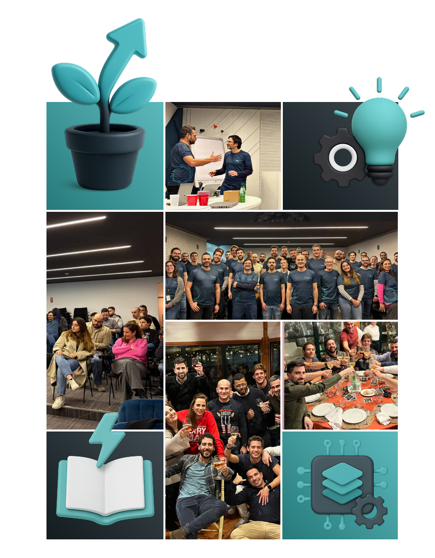 Português: Momentos da equipa DXspark em eventos internos; English: DXspark team in internal events.